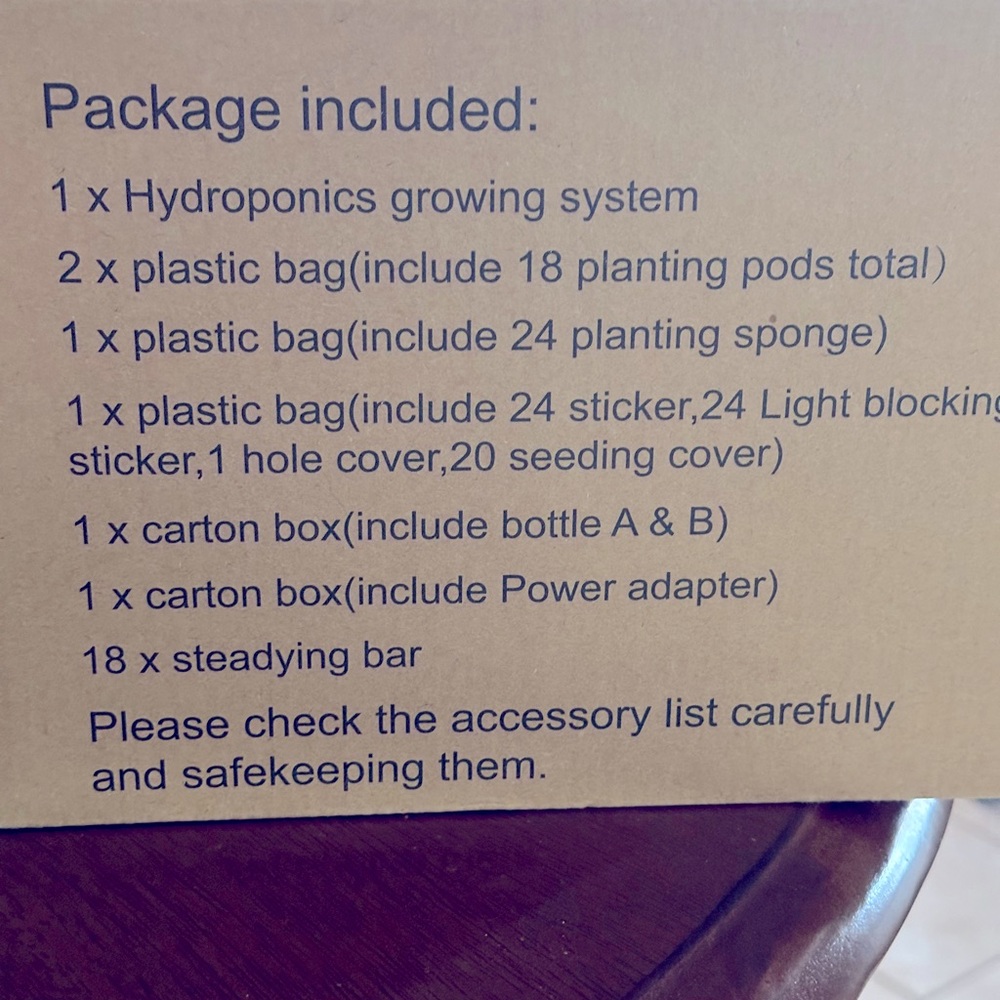 Hydroponic Growing system